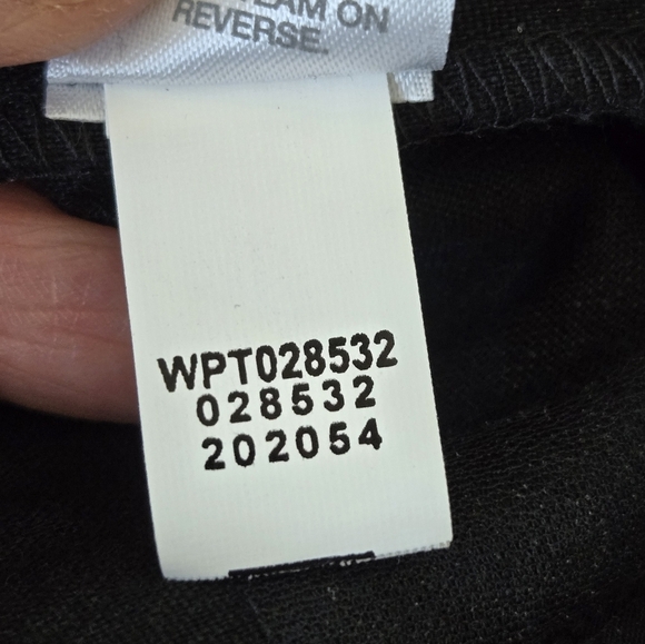 J. Jill Linen Stretch Pull On Pants Black Slim-leg Cropped Size Large New No Tag - Picture 14 of 15